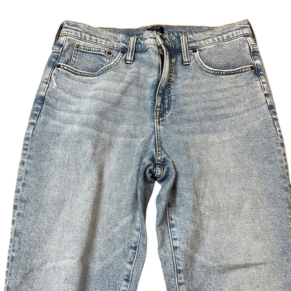 J. Crew Light Wash Straight Leg Raw Hem Jeans Size 31 Women - Picture 7 of 7